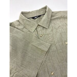 The North Face Shirt Mens XL Tanish Short Sleeve Button-Down Shirt Inside Pocket